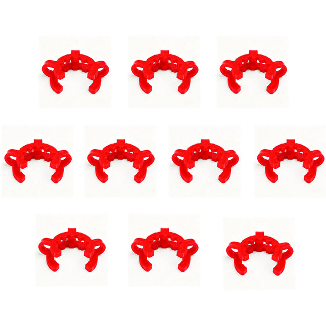 Plastic Lab Keck Clamp Joint Clips for Standard Glassware Joints 14/20, 19/22, 24/40, 29/42 Conical Interface