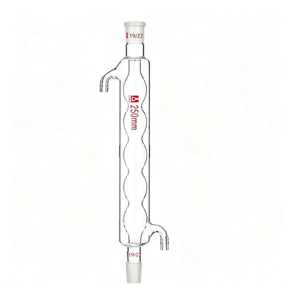 Laboratory Borosilicate 3.3 Glass Bulb Allihn Condenser 19/22 Joint Lab Chemistry Distillation Column