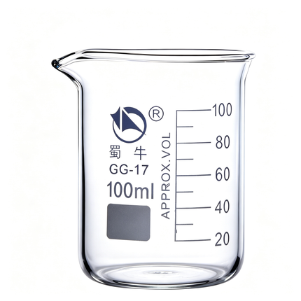 Glass Beaker Laboratory Glassware Low Form Griffin 3.3 Borosilicate Printed Graduation