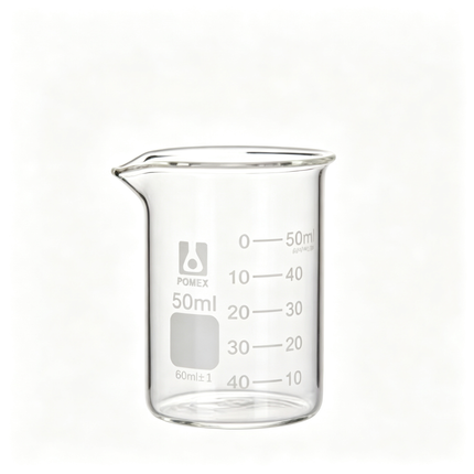 Professional Low Form Griffin Beaker Double Scale Graduation Borosilicate 3.3 Glass Beaded Rim Autoclavable Laboratory Grade