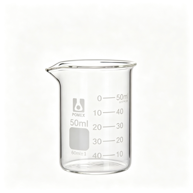 Professional Low Form Griffin Beaker Double Scale Graduation Borosilicate 3.3 Glass Beaded Rim Autoclavable Laboratory Grade