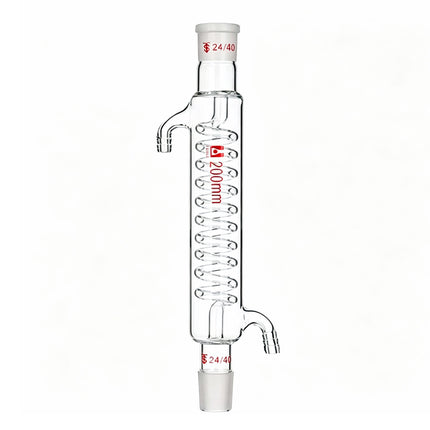 Borosilicate Glass Lab Graham Condenser Serpentine Spiral Condenser Column 24/40 Joint 200mm 500mm