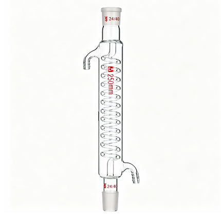 Borosilicate Glass Lab Graham Condenser Serpentine Spiral Condenser Column 24/40 Joint 200mm 500mm