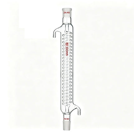 Borosilicate Glass Lab Graham Condenser Serpentine Spiral Condenser Column 24/40 Joint 200mm 500mm