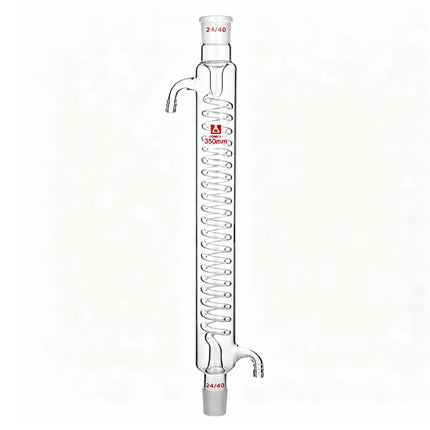 Borosilicate Glass Lab Graham Condenser Serpentine Spiral Condenser Column 24/40 Joint 200mm 500mm