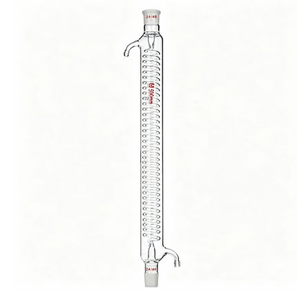 Borosilicate Glass Lab Graham Condenser Serpentine Spiral Condenser Column 24/40 Joint 200mm 500mm