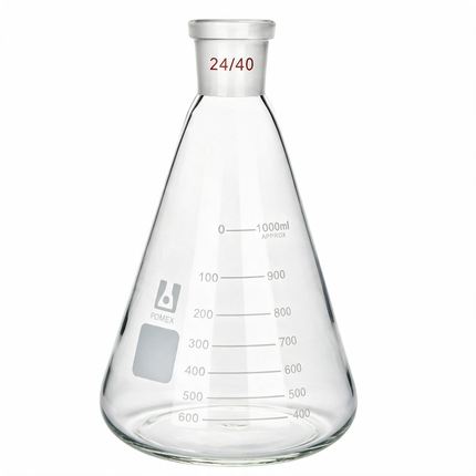 Borosilicate Glass Erlenmeyer Flask ST 24/40 Joint 50ml 100ml 250ml 500ml 1000ml 2000ml