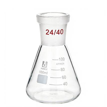 Borosilicate Glass Erlenmeyer Flask ST 24/40 Joint 50ml 100ml 250ml 500ml 1000ml 2000ml