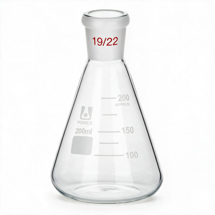 Borosilicate Glass Erlenmeyer Flask 19/22 Joint 25ml 50ml 100ml 250ml 500ml 1000ml