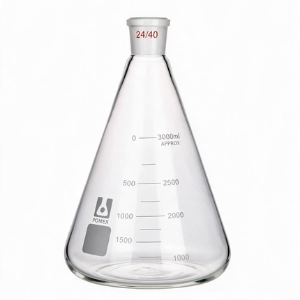 Borosilicate Glass Erlenmeyer Flask ST 24/40 Joint 50ml 100ml 250ml 500ml 1000ml 2000ml