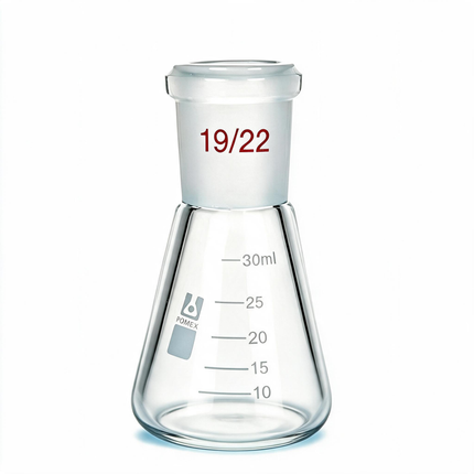 Borosilicate Glass Erlenmeyer Flask 19/22 Joint 25ml 50ml 100ml 250ml 500ml 1000ml