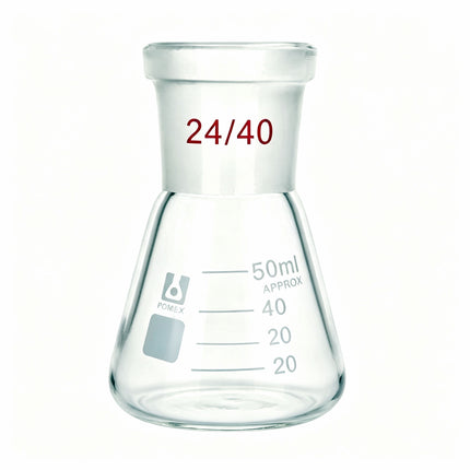 Borosilicate Glass Erlenmeyer Flask ST 24/40 Joint 50ml 100ml 250ml 500ml 1000ml 2000ml