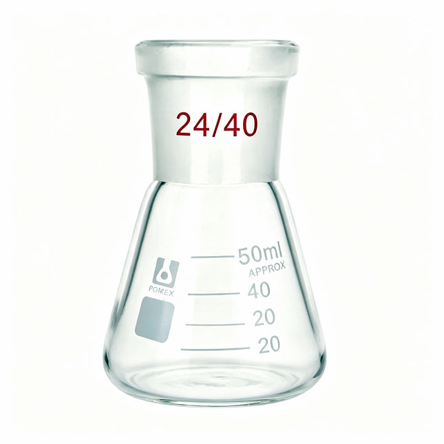 Borosilicate Glass Erlenmeyer Flask ST 24/40 Joint 50ml 100ml 250ml 500ml 1000ml 2000ml