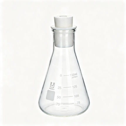 Graduated Laboratory Erlenmeyer Flask Narrow Mouth with Stopper 100ml 250ml 1000ml 5000ml
