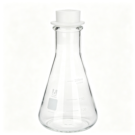Graduated Laboratory Erlenmeyer Flask Narrow Mouth with Stopper 100ml 250ml 1000ml 5000ml