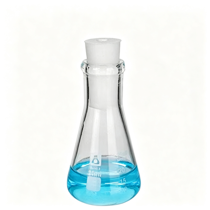 Graduated Laboratory Erlenmeyer Flask Narrow Mouth with Stopper 100ml 250ml 1000ml 5000ml