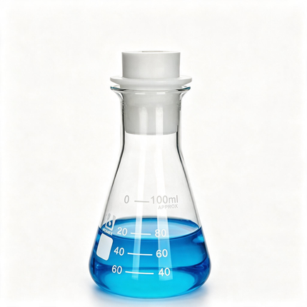 Borosilicate 3.3 Wide Mouth Conical Flask with Stopper 50ml to 5000ml