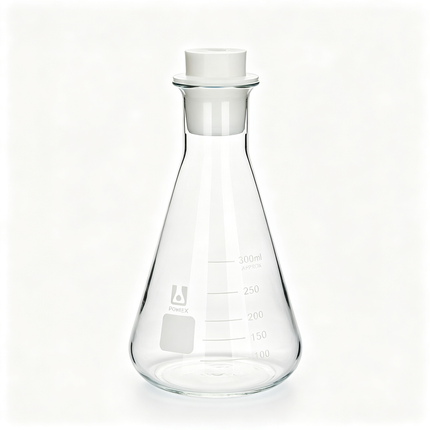 Borosilicate 3.3 Wide Mouth Conical Flask with Stopper 50ml to 5000ml