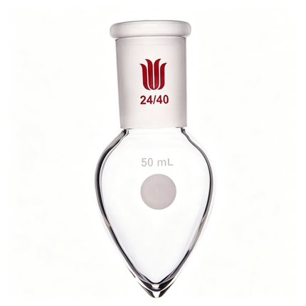 Borosilicate Glass Single Neck Pear-Shaped Recovery Flask 24/40 Standard Taper Outer Joint
