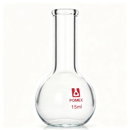 Long Neck Flat Bottom Flask Lab Heavy Wall Borosilicate Glass Heavy Wall 100ml 250ml 500ml