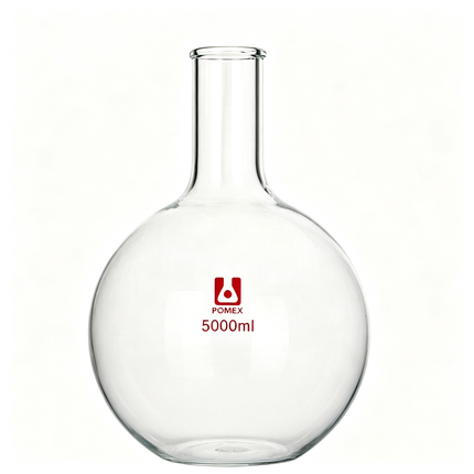 Long Neck Flat Bottom Flask Lab Heavy Wall Borosilicate Glass Heavy Wall 100ml 250ml 500ml