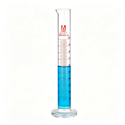 Laboratory Glass Graduated Cylinder Borosilicate 3.3 Heavy Wall Measuring Cylinder 10ml to 1000ml