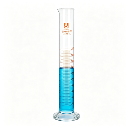 Laboratory Glass Graduated Cylinder Borosilicate 3.3 Heavy Wall Measuring Cylinder 10ml to 1000ml