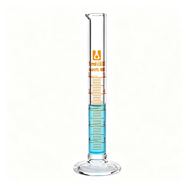 Laboratory Glass Graduated Cylinder Borosilicate 3.3 Heavy Wall Measuring Cylinder 10ml to 1000ml