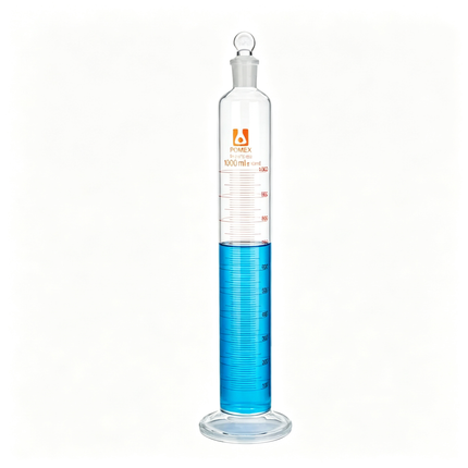 Borosilicate Glass Graduated Cylinder with Ground Glass Stopper Measuring Mixing Cylinder