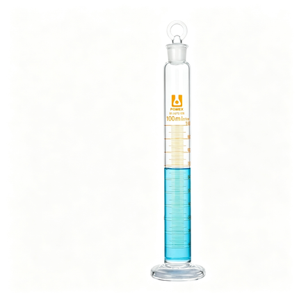 Borosilicate Glass Graduated Cylinder with Ground Glass Stopper Measuring Mixing Cylinder
