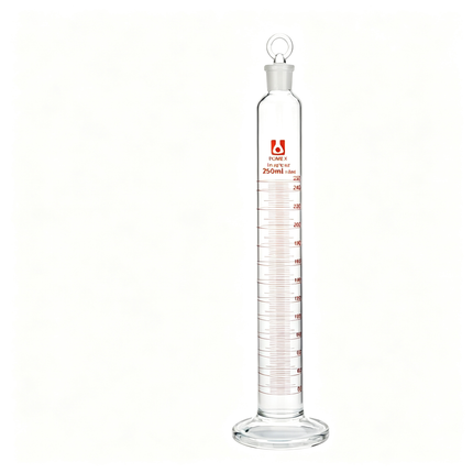 Borosilicate Glass Graduated Cylinder with Ground Glass Stopper Measuring Mixing Cylinder