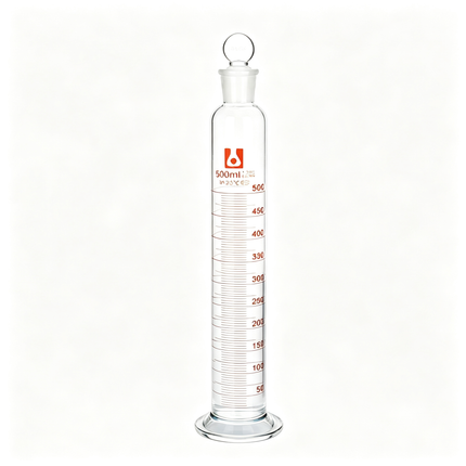 Borosilicate Glass Graduated Cylinder with Ground Glass Stopper Measuring Mixing Cylinder