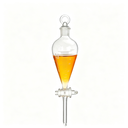 Graduated Glass Separatory Funnel with Glass Stopper & Glass Stopcock Boro 3.3 Laboratory Liquid Separation and Extraction 60 mL to 1000 mL