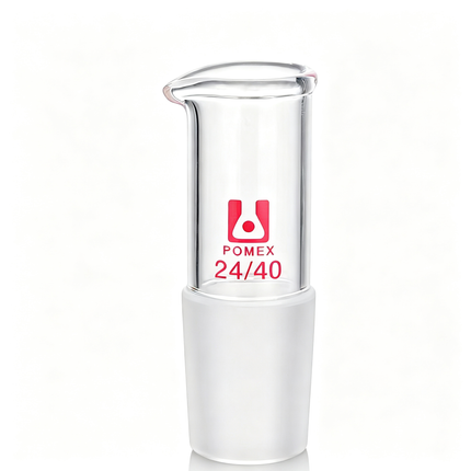 Borosilicate Glass Liquid Pour Out Adapters 14/20, 19/22, 24/40, 29/42 Joints Laboratory Pouring Adapters