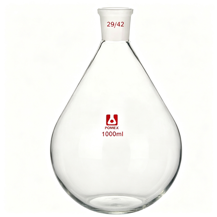 Rotary Evaporator Recovery Flask Borosilicate Glass 29/42 Standard Outer Joint for Lab Distillation Concentration