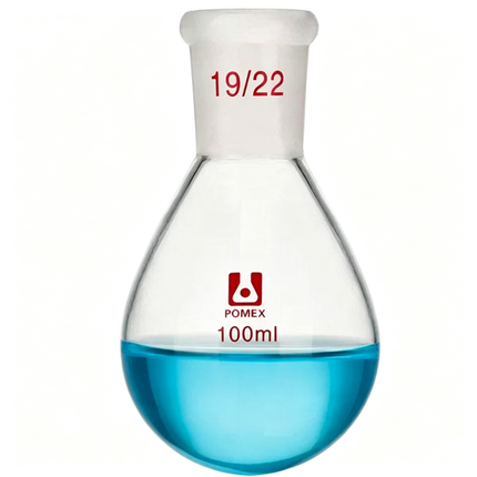 Heavy Wall Rotary Evaporator Recovery Flask Borosilicate Glass 19/22 Outer Joint 100ml 250ml 500ml