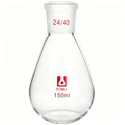 Laboratory Glassware Rotary Evaporator Recovery Flask Borosilicate Glass 24/40 Standard Outer Joint 100ml 250ml 500ml
