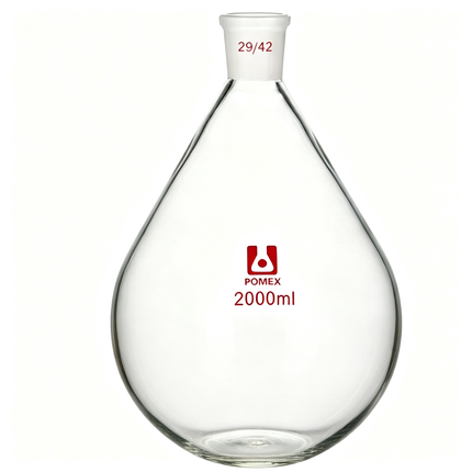 Rotary Evaporator Recovery Flask Borosilicate Glass 29/42 Standard Outer Joint for Lab Distillation Concentration