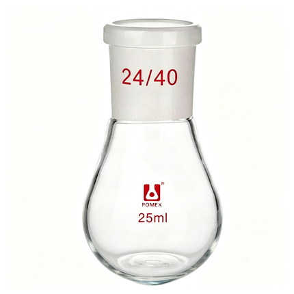 Laboratory Glassware Rotary Evaporator Recovery Flask Borosilicate Glass 24/40 Standard Outer Joint 100ml 250ml 500ml
