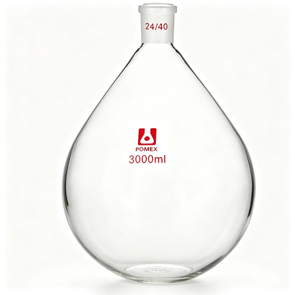 Laboratory Glassware Rotary Evaporator Recovery Flask Borosilicate Glass 24/40 Standard Outer Joint 100ml 250ml 500ml