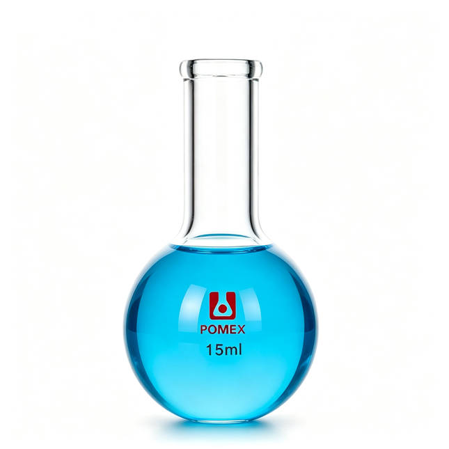 Lab Glassware Long Neck Round Bottom Flask Borosilicate Glass Heavy Wall 50ml to 5000ml