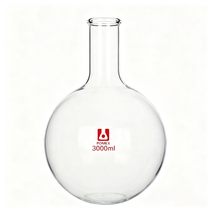 Lab Glassware Long Neck Round Bottom Flask Borosilicate Glass Heavy Wall 50ml to 5000ml