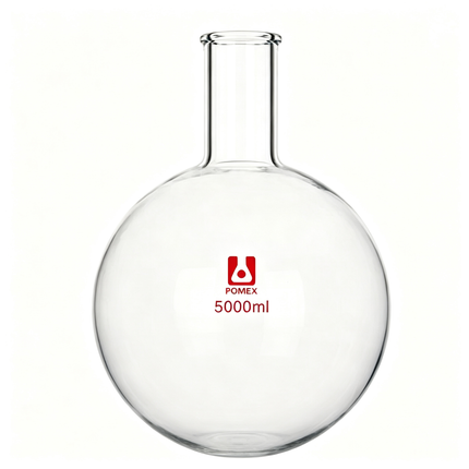 Lab Glassware Long Neck Round Bottom Flask Borosilicate Glass Heavy Wall 50ml to 5000ml