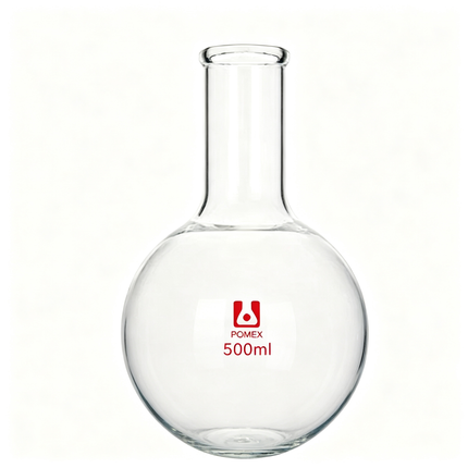 Lab Glassware Long Neck Round Bottom Flask Borosilicate Glass Heavy Wall 50ml to 5000ml