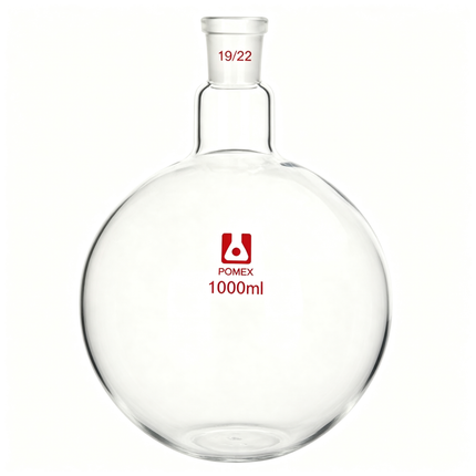 Glass One Neck Round Bottom Flask with 19/22 Taper Outer Joint 500ml 250ml 100ml 1000ml