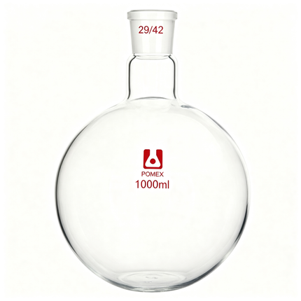 Single Neck Round Bottom Flask Laboratory Borosilicate Glass with 29/42 Outer Joint 100ml 250ml 1000ml