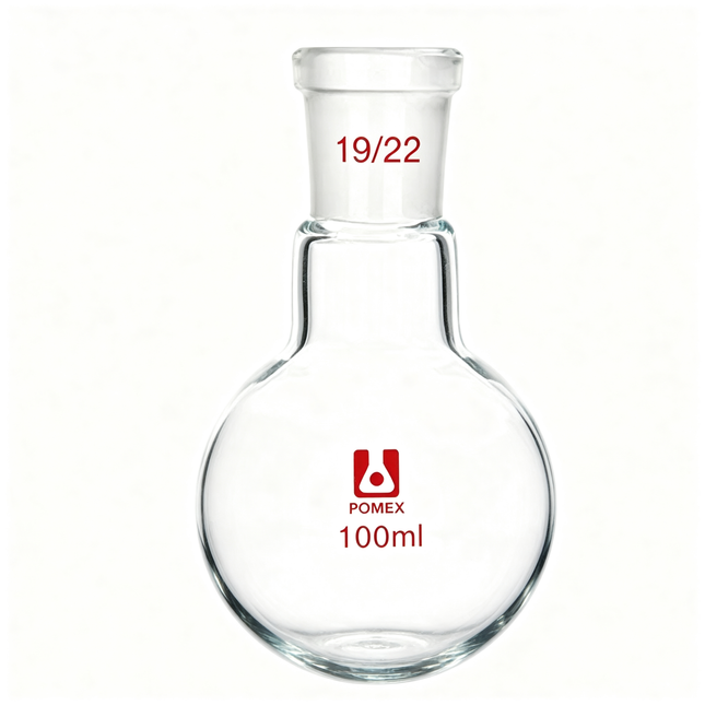 Glass One Neck Round Bottom Flask with 19/22 Taper Outer Joint 500ml 250ml 100ml 1000ml