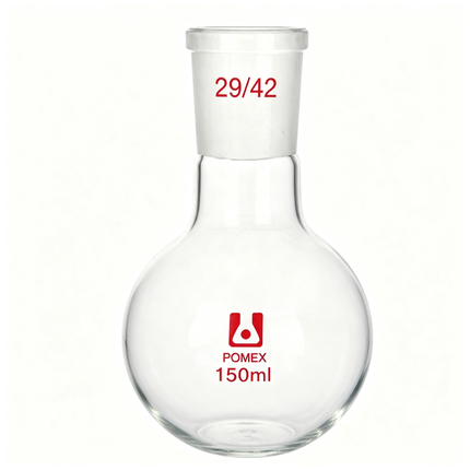Single Neck Round Bottom Flask Laboratory Borosilicate Glass with 29/42 Outer Joint 100ml 250ml 1000ml