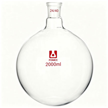 Borosilicate Glass Laboratory One Neck Round Bottom Flask with 24/40 Standard Taper Outer Joint 100ml 250ml 500ml 1000ml