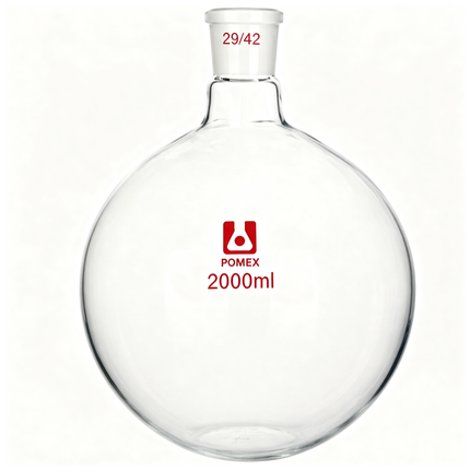 Single Neck Round Bottom Flask Laboratory Borosilicate Glass with 29/42 Outer Joint 100ml 250ml 1000ml